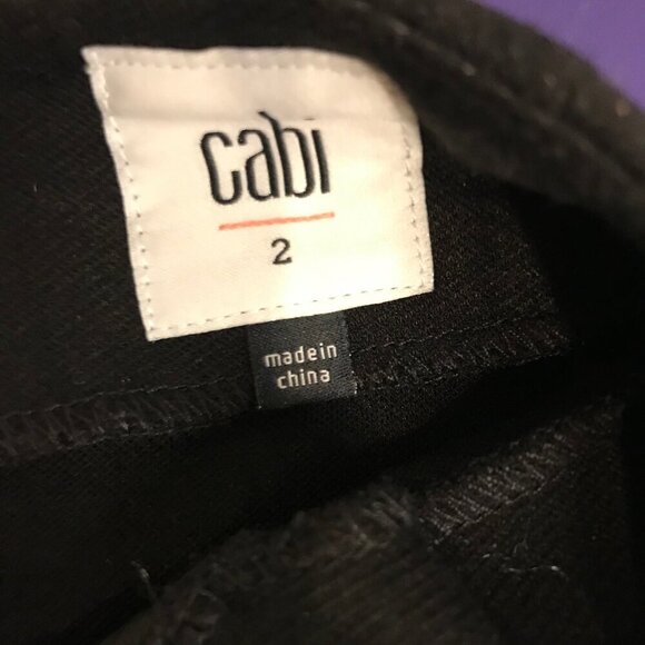 CABi WOMENS BLACK PONTE UTILITY SKIRT SIZE 2 - Picture 4 of 7